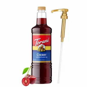 Torani Cherry Syrup 1 Liter Bottle with Pump
