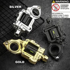 Metal Fidget Toys Adults Gun, Decompression Edc Fidget Spinner, Cool Relax Spinner Ring for Finger, Best Steel Mini Toy Gift for Men