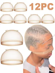Women's Transparent High-Definition Wig Cap, Elastic Nylon Wig Cap, Invisible Ultra-Thin Stretch Stocking Cap for Lace Front Wigs, HD Wig Caps