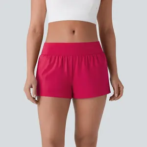 Halara Softlyzero Airy Low Rise Inside Drawstring Back Pocket & Side Hidden Pocket 2-in-1 Cool Touch Yoga Shorts