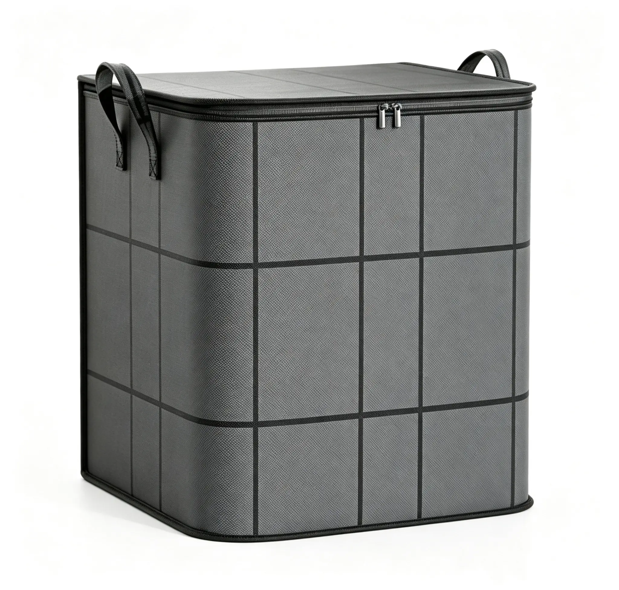 3-Pack Large Clothing Storage Bags - Space Saving Fabric Organizers with Reinforced Handles & Sturdy Zippers for Comforters, Blankets, Clothes