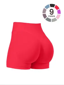 Women's Seamless Hip Lifting Gym Shorts, Comfortable and Stylish Sportswear, Ideal for Fitness Workouts, Perfect for Fitness Enthusiasts, Skinny Workout Shorts