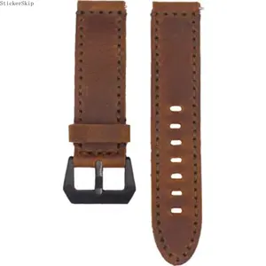 2026 New Retro Handmade Leather Watch Strap, 22mm Replacement Wristband, Vintage Soft Durable Band Compatible with watch, Breathable Comfortable Watch Accessory for Men Daily Business & Outdoor Wear