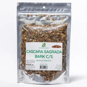 Herb To Body Premium Cascara Sagrada Bark C/S (Rhamnus Purshiana) - 4oz Spice Flavor