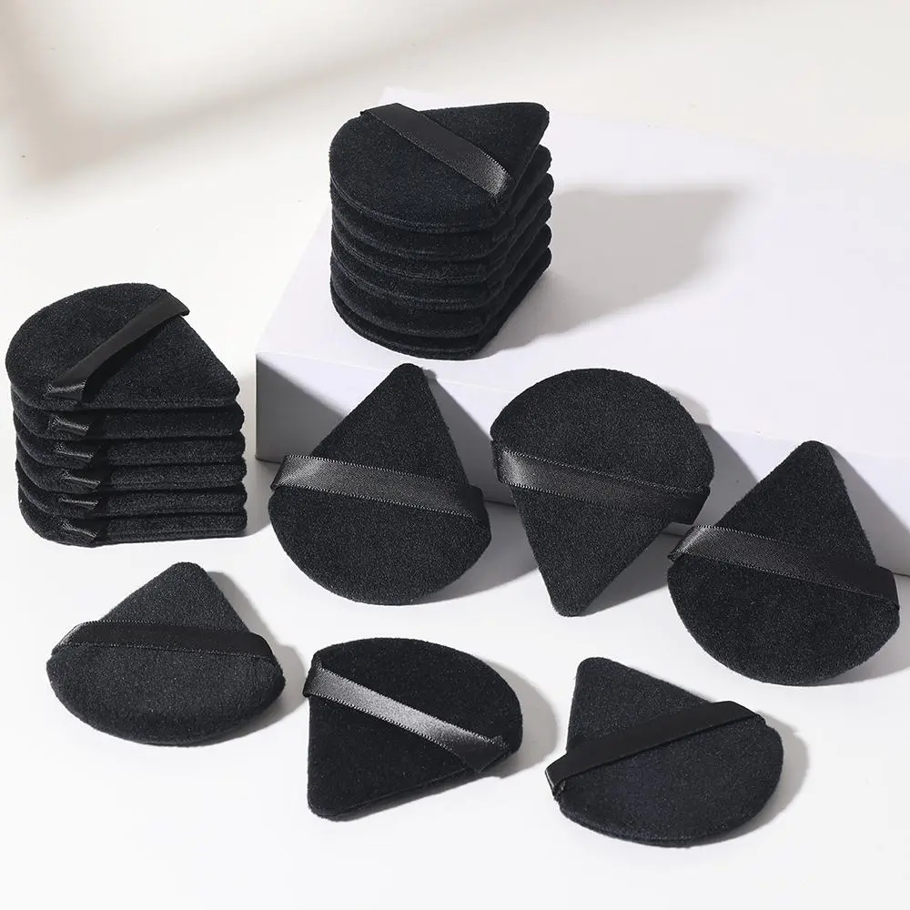Triangle Powder Puff, 24pcs/set Soft Makeup Sponge Puff, Dry & Wet Use Makeup Puff, Professional Makeup Tools for Women, Midnight Shimmer, Christmas Gift