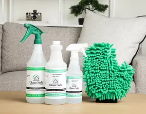 Green Mitt Kit  Fabric & Upholstery Cleaners – 32oz & 16oz non-toxic fabric cleaner for carpets, upholstery & stains. Safe for pets & kids.