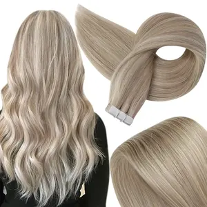 Full Shine Tape in Hair Extensions Seamless Skin Weft Human Hair Extensions 20 Pcs 50 Gram for Women holidayhaul