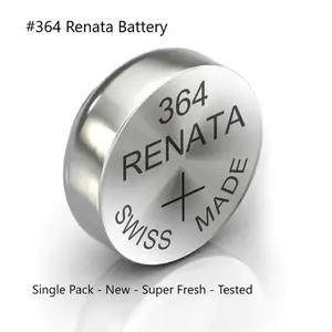 Renata 364 SR621W Silver Oxide Watch Battery – 1.55V Coin Cell