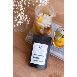 KandK Chai Sweet Sage Loose Leaf Tea - Mint and Licorice Infused Herbal Beverage, No Caffeine, No Sugar Beverage wellness tea health tea digestive support natural detox tea lover