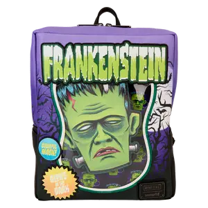 Universal Monsters Frankenstein Mask Glow Mini Backpack With Coin Bag