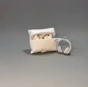 O'Case Pillow Chillax AirPods Case with Earphone or Plush Charm, Hard Protective AirPods Case, Minimalist Clean Chic Gameboy Gamegirl Aesthetic AirPods Case, Compatible with AirPods 1 2 3 4 Pro1 pro 2 pro 3