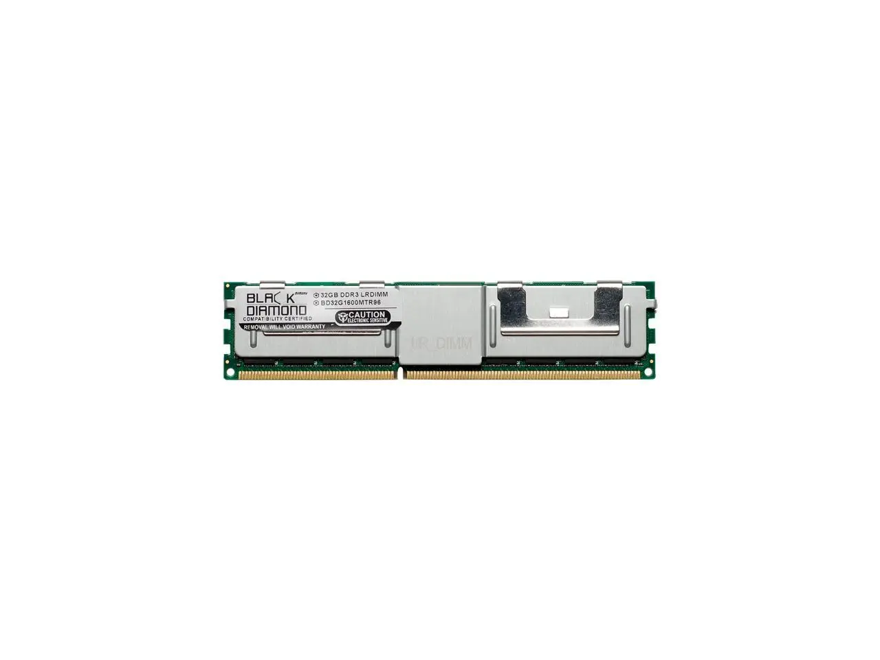 Black Diamond Memory 64GB (2 x 32GB) ECC Load Reduced DDR3 1600 (PC3 12800) Server Memory Model BD32GX21600MTR96