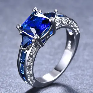 Trendy Multicolor Copper Zircon Ring • 10 Vivid Shades • US Sizes 5-11