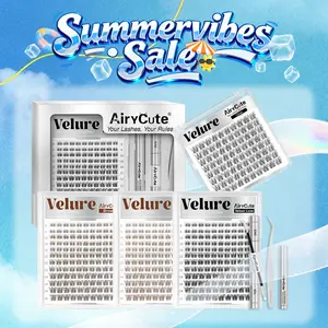 Velure Collection | AiryCute Velure & DarkBrown Velure & Lightbrown Velure & One-Length Velure | Waterproof, Long-Lasting Lashes | Venus | Natural Daily | Beginner-Friendly Lashes for a Flawless Look | Trendy & Must-Have Clusters #SummerVibes