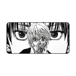 Kurapika & Chrollo Anime Desk Mat - Hunter x Hunter Anti-Slip Rubber Base Extra Large Gaming Mousepad - Desk Accesories