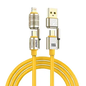240W Fast Charging Data Cable, Fast Usb Charging, Type-C Zinc Alloy Cable, Phone Accessories Compatible with Type-C & iOS Interface, Typec Fast Charging