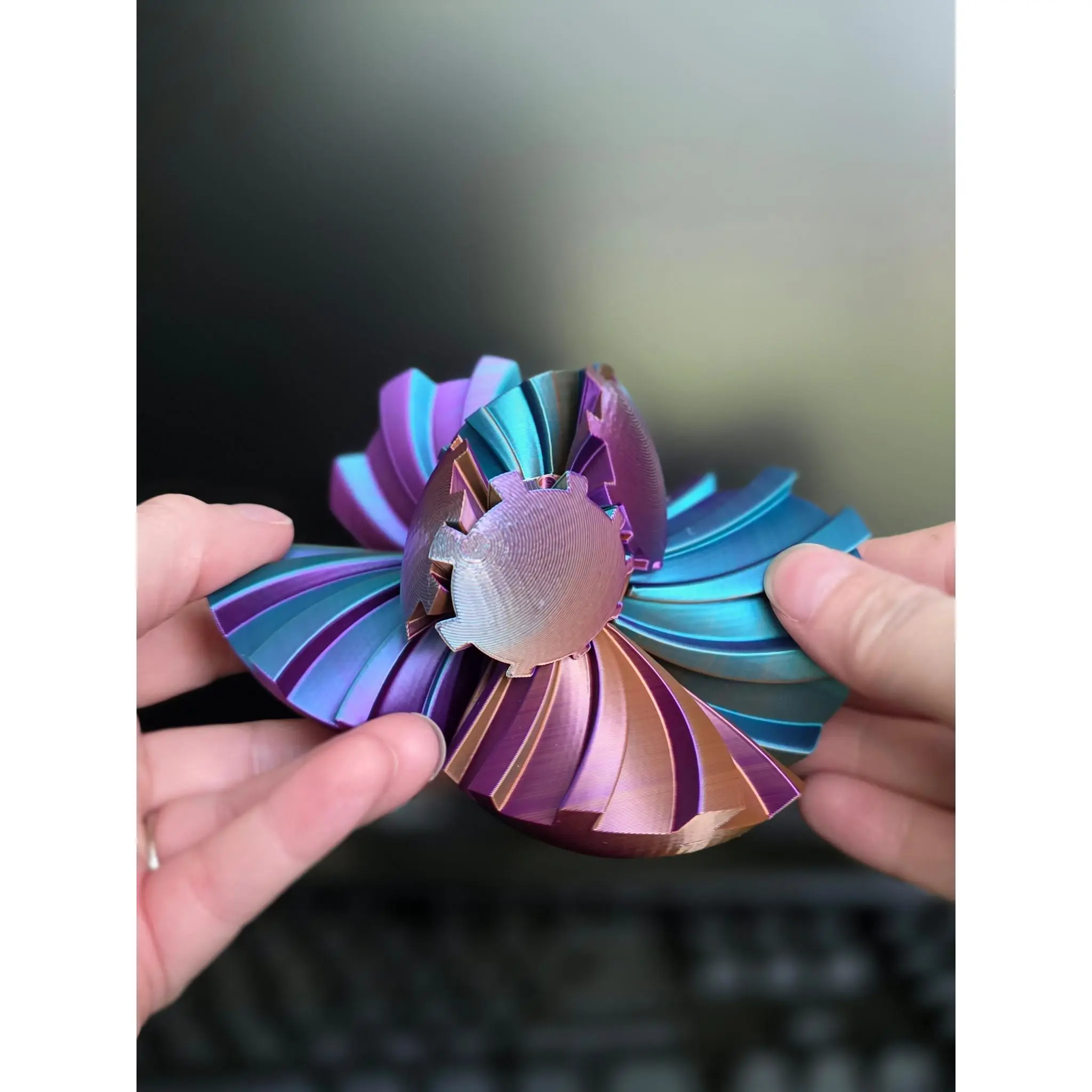 Gear Ball Twist - 3D Printed Mechanical Figurine