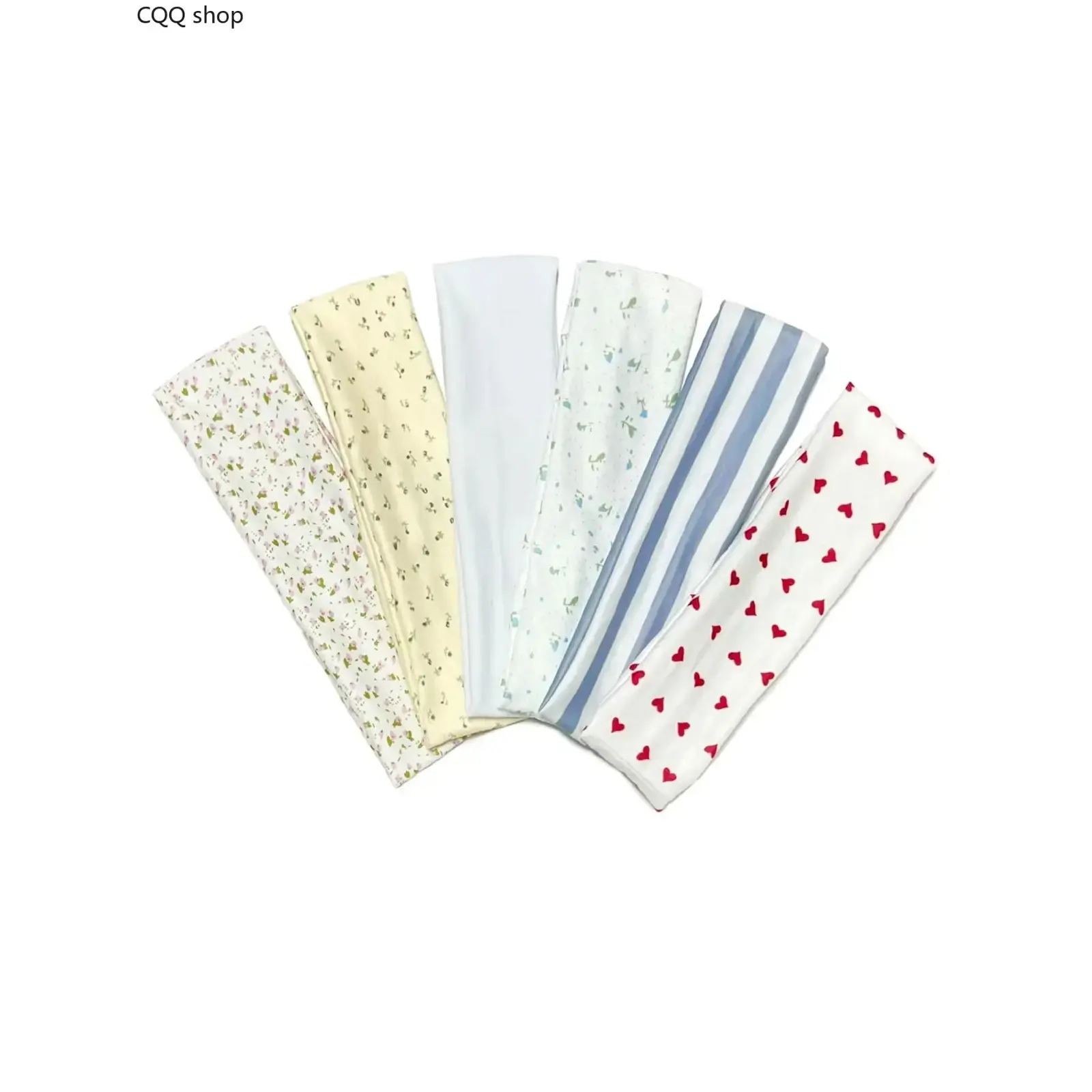 6Pcs Floral Print Headbands, soft elastic non-slip Y2K hair accessories for women. Cute stylish picks for daily wear and back to school gifts