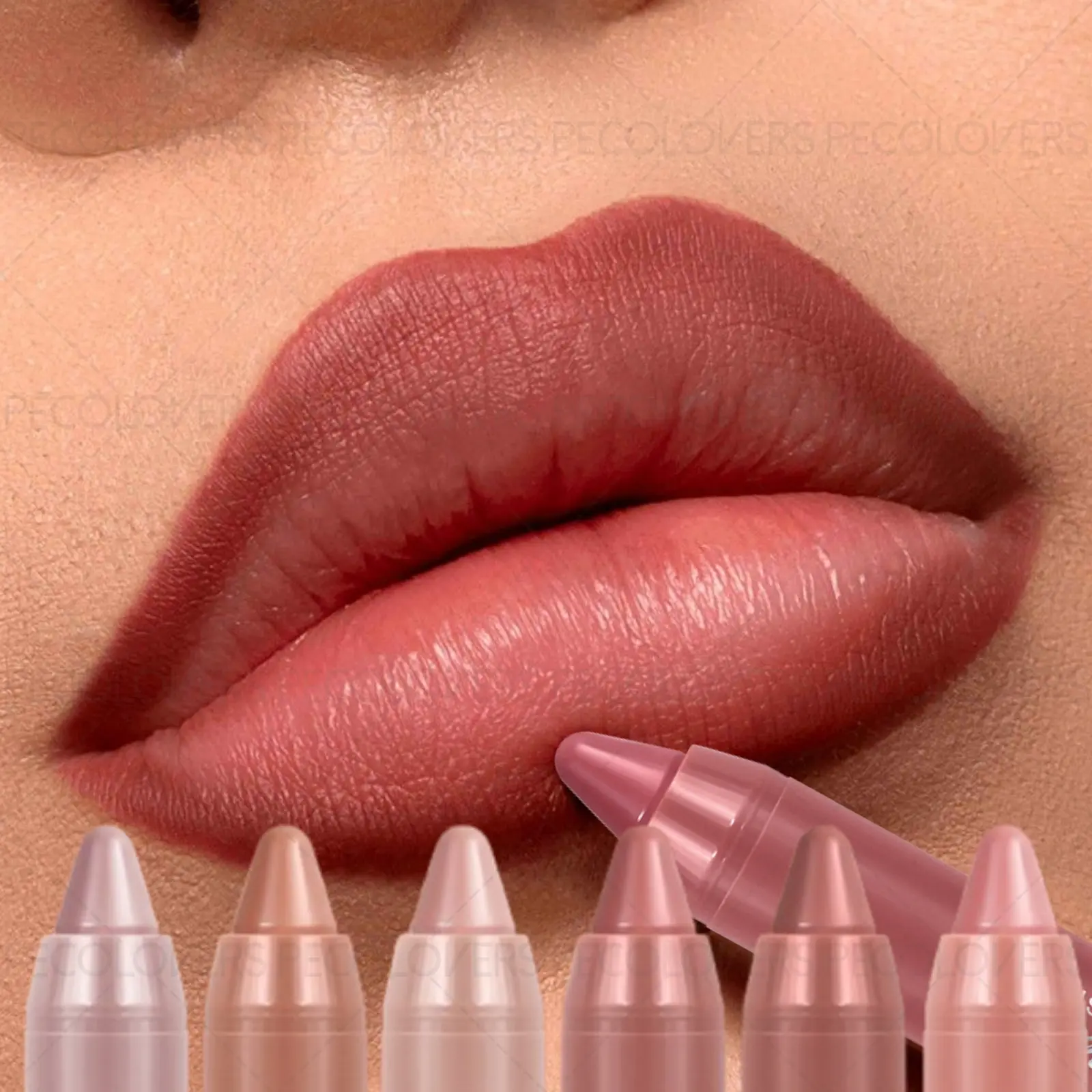 1PC Velvet Matte Lipstick - Soft Texture, Smooth Finish, Non-stick Cup, Non-drying, Easy To Use, Nude Makeup, Christmas, Halloween Gifts