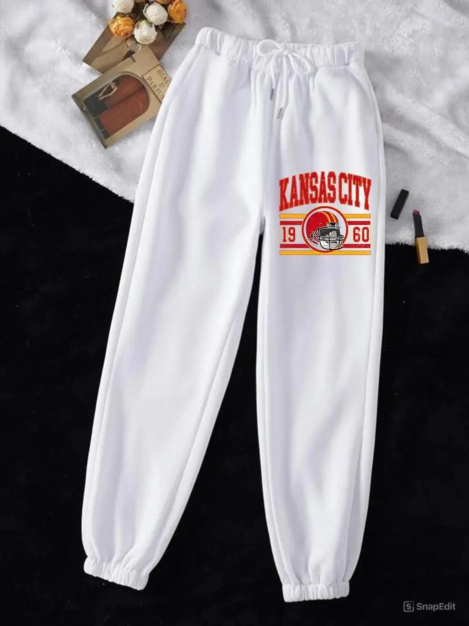 Vintage KC Football Sweatpants, Vintage Sweatpants, Classic Sport Sweatpants, Gifts For Football Fan Sport