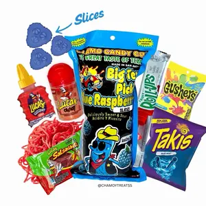 Sliced Blue Raspberry Pickle Kit - Takis candy