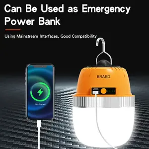 Rechargeable LED Camping Lantern,Camping Essentials,Long Lasting,4 Modes Camping Light ,Power Bank,camping accessories for Camping ,Emergency,Power Outages,fishing,tent,beach