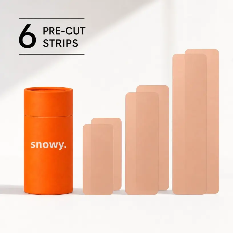 Snowy Invisible Waterproof Body Lift Tape, Sweatproof Seamless Support Strips, All Outfit Comfort Bra Replacement Tape Replacement Tape for All Outfits Dresses Swimwear Sheer Clothes The Easy-to-Use, Better-for-You Boob Tape