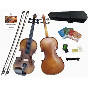 Insoul Professional Student Violin 4/4 Full Size Set, Violin for Beginners,Acoustic Violin Solid Wood Fiddle, Beginner Kit For Student (Beginner-A, 4/4)