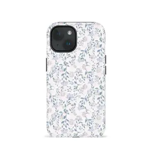 Light Blue-Purple Floral Phone Case,phone Case Suitable for Iphone 11/12/13/14/15/16/17 Pro Promax Plus Air and Samsung S22/S23/S24/S25 Plus Ultra Fe