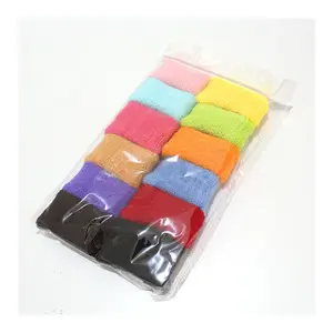 12pcs Large Stretch Thick Hair Ties Seamless Terry Cloth Hair Elastics Ponytail Holder Knit Hair Rope Hair Accessories for Women