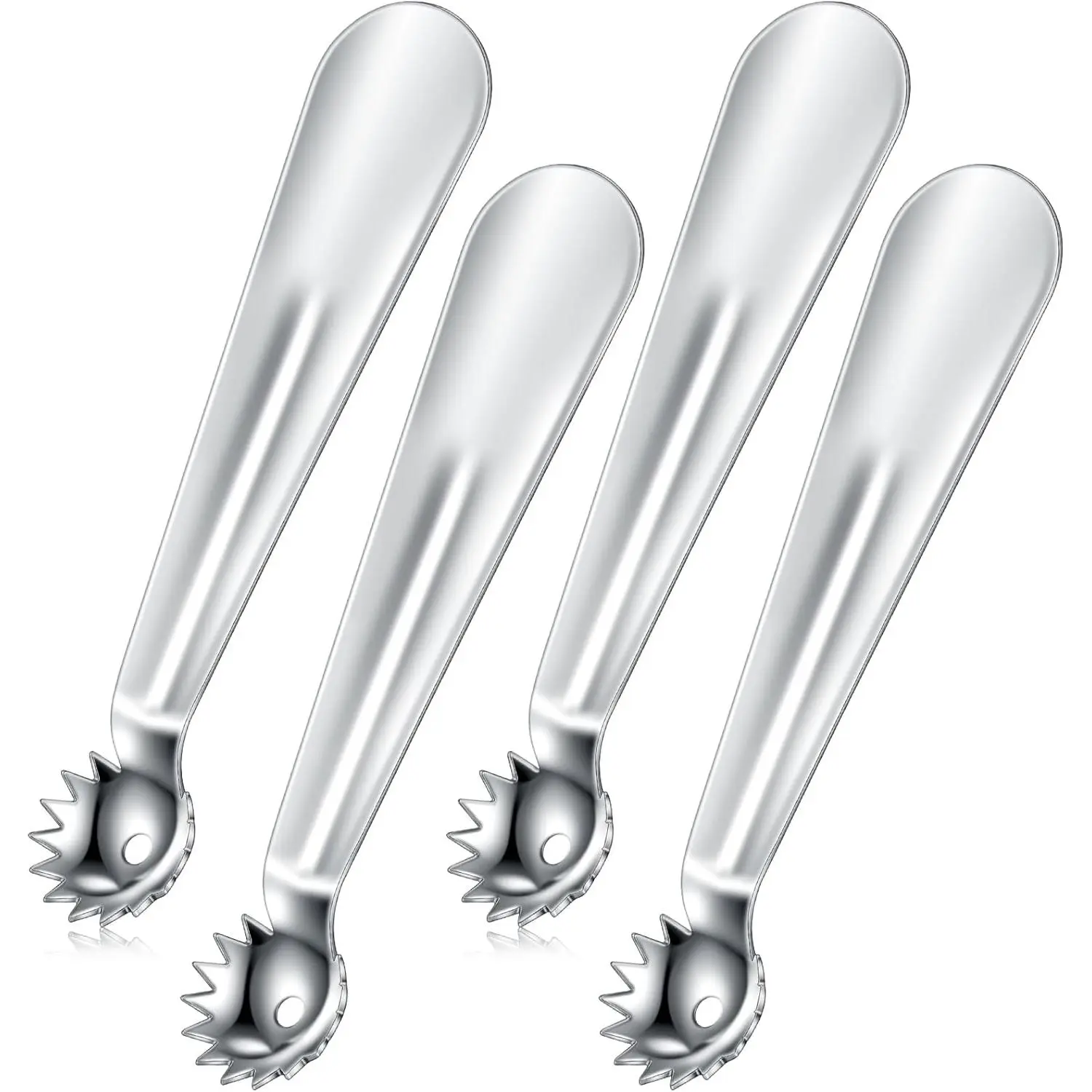 4 count Tomato Stem Corer Strawberry Baller Stainless Steel Strawberry Huller Tool Fruit Vegetable Stem Remover