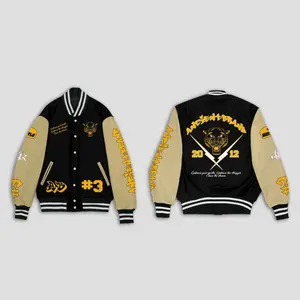 AncientBrand Hustle Letterman Jacket