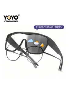 Photochromic Sunglasses, Polarized Uv400 Protection, Light to Dark Lenses, Frame, Prescription, Street Style, Travel, Driving, Outdoor Activities