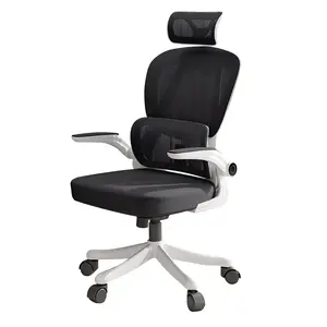 【Spring Glow Up】 Ergonomic Office Chair Comfort Home Desk Chair Adjustable High Back Mesh Chair Lumbar Support Computer Chair with Flip-up Arms for Gaming office chair