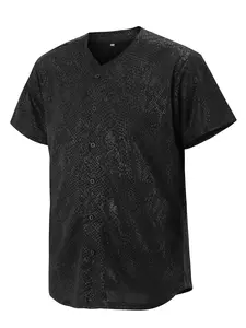 Plus Size Snake Skin Baseball Jerseys for Men Women Adult Hip Hop Hipster Button Down Shirts Sports Tops Sports Uniforms Outfits