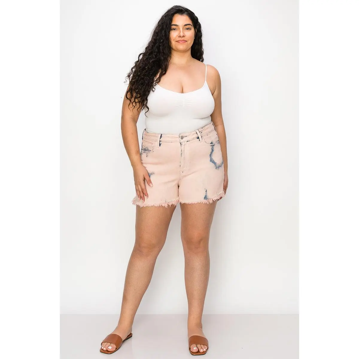 Emma Plus High Rise Stretch Mom Shorts