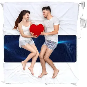 Grounding Mat for Bed King, Grounding Mats,Grounding Pad for Sleep,Anti-Slip PU Grounding Sheets with Grounding Cord,Improves Sleep, relieves Stress & Pain (King 78''x27'')