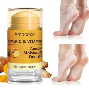 Turmeric & Vitamin C Hydrating Hand Balm Stick 40ml Moisturizing Foot Cream for Dry Cracked Skin Hand Elbow Care Summer Essentials skin care cream body lotion perfumed  lotion care stick Nails Moisturize Moisture Hydrate Smooth Moisturizer