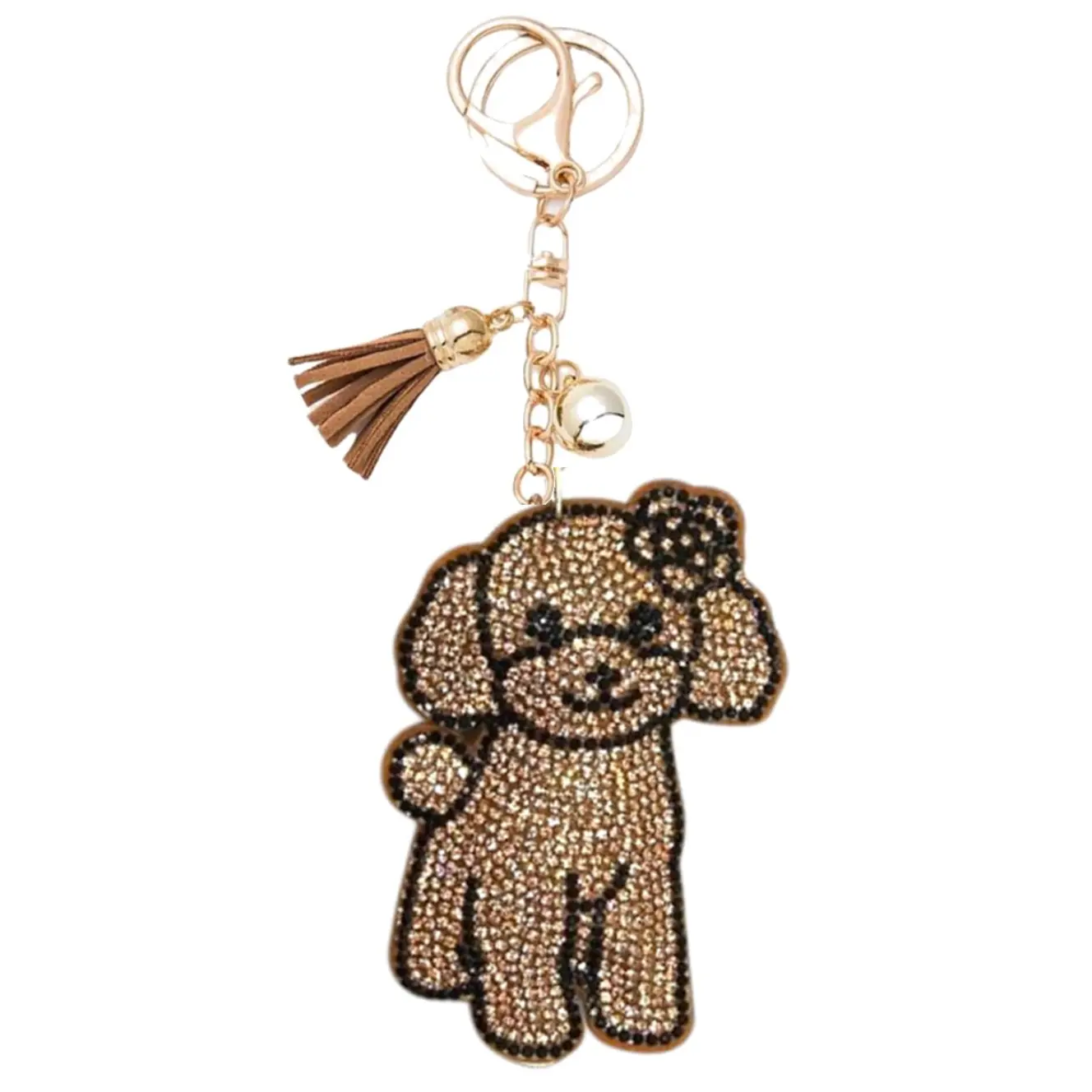 Brown Doodle Gold Hardware