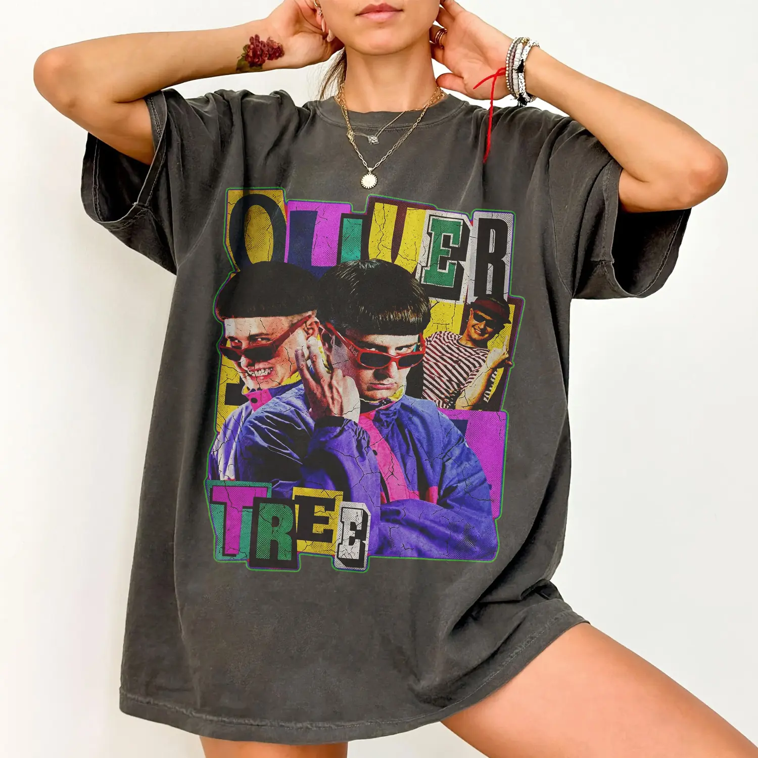 Oliver Retro Shirt, Vintage Music Graphic Tee, Y2K Style Unisex T-Shirt, Indie Music Fan Gift