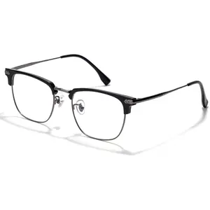 Blue Blocker Glasses for Men Metal Browline  Gaming Glasses Filter Blue Ray