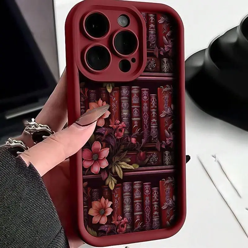 Floral Watercolor Embossed Soft Phone Case Compatible with iPhone 11-17 Pro Max, Cute & Fashionable Thick Protective Cover