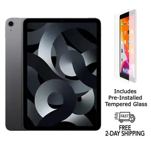 Refurbished Apple iPad Air 5 (2022) (WiFi) A2588 Good Condition with Pre-Installed Tempered Glass & 1 Year Warranty