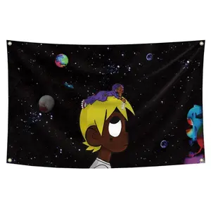 Tapestry  Luv vs the World  Flag Tapestry (60x40inch,Durable, Polyester) Brass Grommets For College Dorm Man Cave Decor Starry Sky Pattern  dormitory wall decoration bedroom decorative accessories tapestry