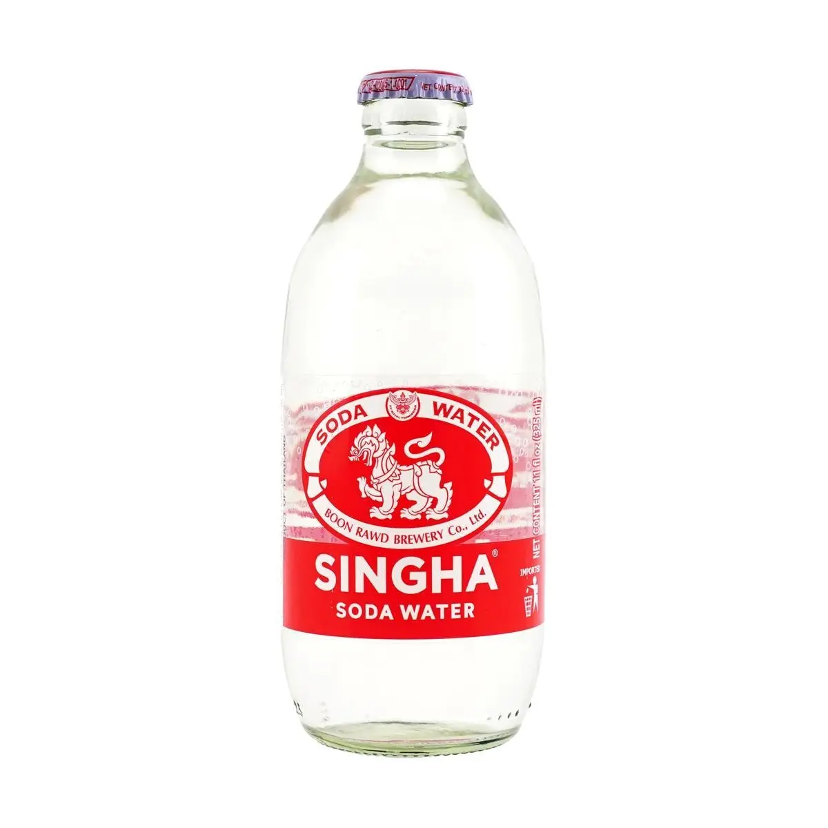 SINGHA Thai Sugar-Free Soda Water 325ml - Crisp & Refreshing Sparkling Beverage SINGHA Thai Sugar-Free Soda Water 325ml - Crisp & Refreshing Sparkling Beverage
