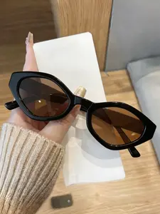 Unisex Y2K Oval Frame Glasses, Retro Chic Style, Durable Streetwear Accessory, Perfect for Daily Wear, Parties, Beach Holidays