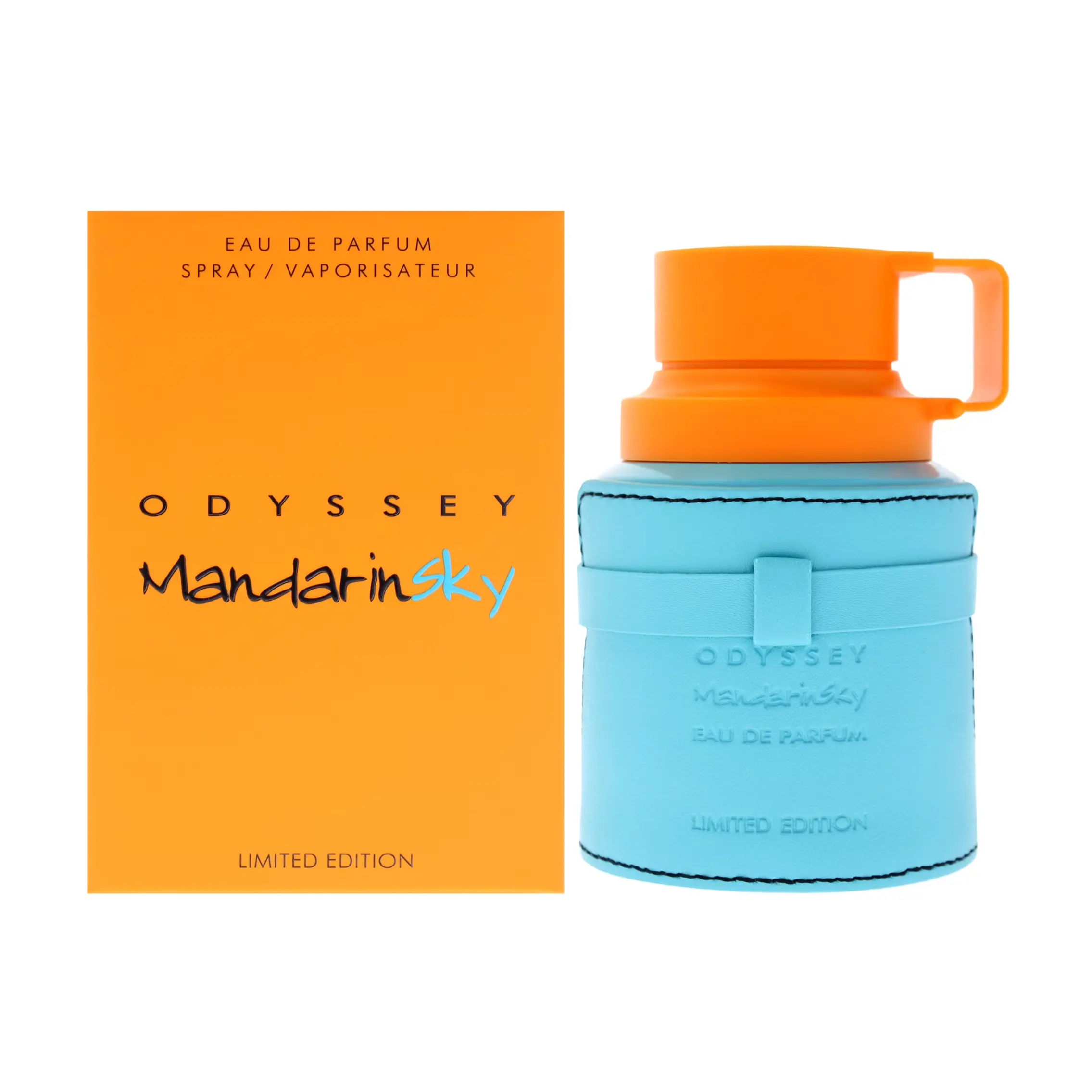 Armaf Odyssey Mandarin Sky Limited Edition Eau de Parfum Spray for Men, Woody Fragrance with Vanilla Scents, 2.02oz, Long Lasting Woody, Aromatic Edp Spray, Cologne, Male, Amber
