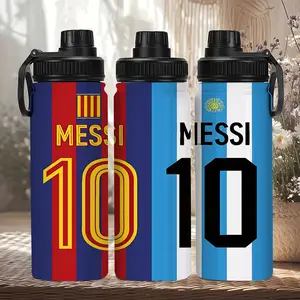 1pc 20oz Lionel Messi Barcelona Argentina Jersey Print Portable stainless steel insulated water bottle, Insulated Tumbler,Drinkware,Suitable for Hot And Cold Beverages,Perfect for Outdoor Travel,Christmas Gifts,Birthday Presents