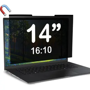 Magnetic Laptop Privacy Screen 14 inch for 16:10 Computer Monitor, Removable Anti-Glare Privacy Shield, Screen Filter and Protector Fits WUXGA 1920 × 1200