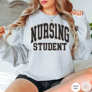 Nursing Student T-Shirt / Sweatshirt - Nursing School T-Shirt , Future Nurse Sweatshirt, Comfortable Design Womenswear Hoodie